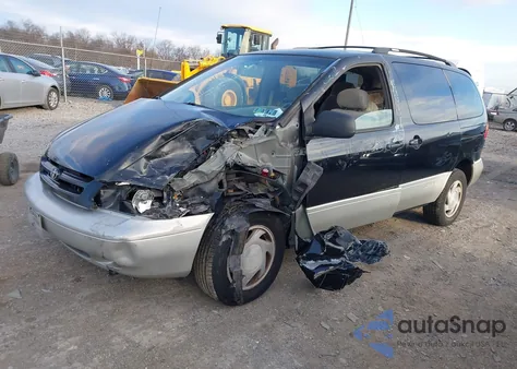 2000 Toyota Sienna Xle z USA, uszkodzony, nr VIN 4T3ZF13C7YU299172